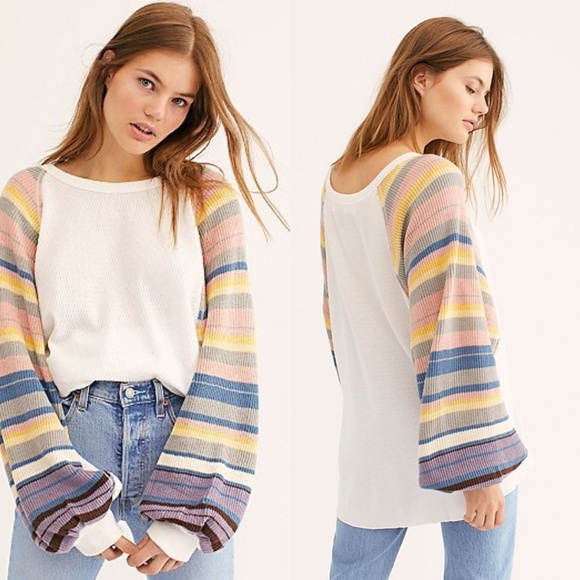 Free People Sweaters - NWT We the Free Rainbow Dreams Knit Sweater